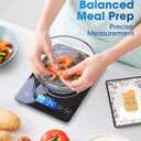 Nicewell Food Scale Digital Weight Grams and oz, 22lb Kitchen Scale for Cooking Baking, 1g/0.1oz Precise Graduation, Sleek Tempered Glass Platform
