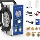 MR CARTOOL F118 Electric Brake Bleeder Kit, 110V Automotive Brake Fluid Oil Exchanger Machine with 7 Master Cylinder Adapters for All Vehicles