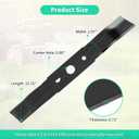 25322 Lawn Mower Blade for 16 Inch Mower Deck Compatible with Green-Works 25242 33303488, 1 Pack