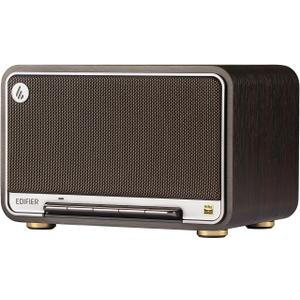 Edifier D32 Tabletop Wireless Speaker, Hi-Res Audio, LDAC, ALAC, 60W (RMS), 2.1 Acoustic Architecture, 11h Playtime, APP Control, Bluetooth 5.3, AirPlay2, USB-C and AUX Inputs, Black Walnut