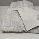Gray Twin Quilt Cotton Twin Quilt Bedding Set2-Pieces Quilted with Grey Stripe Coverlet Lightweight Grey Bedding Comforters with 1 Pillow Sham