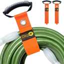 Easy-Carry Wrap-It Storage Straps - 28 (2-Pack) Blaze Orange with Grommet - Heavy Duty Wrap It Storage Straps and Extension Cord Wrap for Water Hose Storage