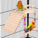 Kyouki Bird Perch Bird Cage Accessories Platform Swing - for Parrot,Parakeet,Budgies, Cockatiels, Lovebirds, Pacific Parrotlets,Chinchilla, Hamster - Sturdy Play Gym Exercise Stand