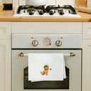 3 x Cute Golden Retriever Puppy Golf Kitchen Towels, Golden Retriever Lovers Gifts, Golfing Puppy Dog Decorative Hand Tea Towels for Bathroom, Unique Pet-Themed Household Towel Gift, 16x24 Inch