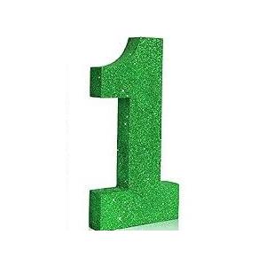 TONIFUL 7.8 Inch Gold Glitter Number 1 Wooden Table Centerpieces Birthday Party Decorations,Shining Golden Digit 1 for Birthday Decorations,New Year,Graduation Decoration,Anniversary,Prop (1 Pack)