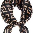 EXTREE 100% Pure Mulberry Silk Scarf Fashion Hair for Women Scarf Lightweight Square Neckerchief 27.5× 27.5 inches