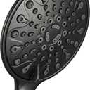 Handheld Shower Head, 6" Oil-Rubbed Bronze Face 6 Spray Setting Shower Head with High Pressure, Brass Swivel Ball Mount and Extra Long Flexible Stainless Steel Hose