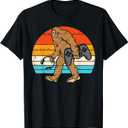 Bigfoot Sasquatch Gamer Retro Gaming Men Boys Kids Teens T-Shirt, XL
