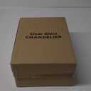 Industrial Semi Flush Mount Ceiling Light Brushed Gold, 800 Lumen LED Bulb Included, Clear Glass Shade Ceiling Light Fixture, Light Fixture for Hallway Bathroom Bedroom, Vintage Hanging Light Fixtures