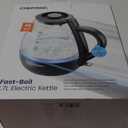 CHEFMAN 1.7L GLASS MATTE KETTLE W/REMOVABLE LID AND INFUSER