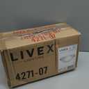 Livex Lighting 4271-07 Oasis 1-Light Bronze Wall Sconce , White