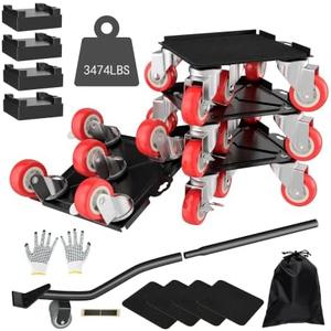 【Upgrade Large】 Furniture Dolly,Furniture Movers with 5 Wheels,Carbon Steel Panel Heavy Duty Dolly,Furniture Lifter with 5 360° Rotatable Rubber Universal Wheels,Maximum Load 3474LBS 【Upgrade Large】 Furniture Dolly,Furniture Movers with 5 Wheels,Carbon Steel Panel Heavy Duty Dolly,Furniture Lifter with 5 360° Rotatable Rubber Universal Wheels,Maximum Load 3474LBS