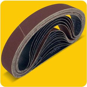 15 Pcs 1-1/8 x 21 Inch Assorted Aluminum Oxide Belt Sander Sanding Belt - 3 Each of 80/120/150/240/400 Grits