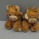 Blueweenly 12 Pcs Stuffed Animal Stuffed Plush Toys 6 inch Realistic Soft Decor Doll for Stress Relief Boys Girls Birthday Favors Gifts Forest Party Decor (Highland Cows)