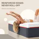 12" Queen Size Mattress in a Box with Memory Foam & Zoned Pocket Coils