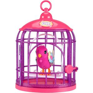 Little Live Pets - Lil' Bird & Bird Cage: Tiara Twinkles, New Light Up Wings with 20 + Sounds, and Reacts to Touch
