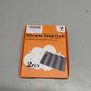 Silicone Soap Dish,Self Draining Soap Holder Perfect for Shower,Bathroom Sink,Kitchen Sink & Travel,Non-Slip Bar Soap Holder Extend Soap Life,Keep Soap Bars Dry & Easy Cleaning Black-2Pcs