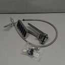 Universal Polished Aluminum Throttle Pedal, 2" x 4-1/2", Includes Stainless Steel Braided 36" Throttle Cable Kit with 24" Sleeve and Cable & Carb Bracket