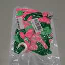 Pink Green Balloon Arch Garland Kit with Star Foil Balloons 4D Round Ball Balloons for Woodland Baby Shower Wedding Tropical Safari Birthday Party Decorations