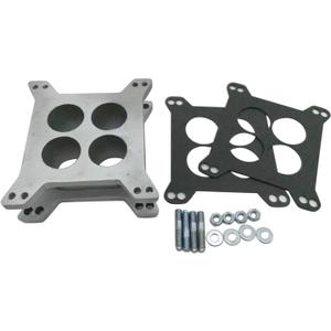 1 Set SHLPDFM Phenolic Spacer 2" Ported Aluminum Carburetor Spacer Fits Edelbrock Holley Chevy Ford 4bbl SBC BBC Chevy V8