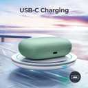 Wireless Earbuds Bluetooth 5.3 Headphones 90 Hrs Playtime Ear buds with Wireless Charging Case Power Display Over-ear Earphones with Earhooks Waterproof Stereo Headset for Android phone Workout Green