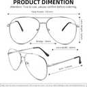 3 Pack Bifocal Reading Glasses for Women Men, Aviator Bi-focal Readers Glasses Dual Focal Eyewear +1.25