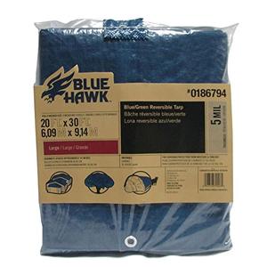 Blue Hawk 20-ft x 40-ft Polyethylene Tarp
