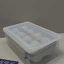 Large Ice Ball Maker Mold, 2.5" Round Ice Cube Mold for Whiskey Bourbon Cocktail, 8 Balls, Sphere Ice Mold, Big Ice Cube Tray with Container and Tongs, Easy to Fill & Release (Blue)