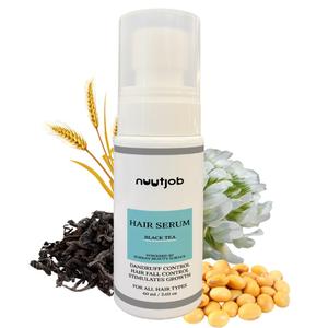 Hair Growth Serum with Black Tea Extract  Controls Hair Fall & Dandruff, Boosts Hair Growth, Lightweight & Non-Greasy Formula for Smooth, Healthy Hair  Suitable for All Hair Types-2.03 fl oz