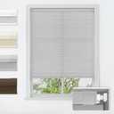 LazBlinds No Tools No Drill Cordless Cellular Shades, Light Filtering Honeycomb Shades for Home, Thermal Insulation Blinds for Windows, 30" W x 64" H, Grey