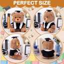Deekin 10 Inch Kindergarten Graduation Bears Stuffed Animal Class of 2026 Plush in Black Cap Grad Bear Kindergarten Graduation Gifts Stuffed Animal Plush Toy for Grad Party Decor