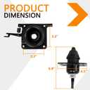 Hood Release Latch, Compatible with Volvo VN VNL 2004-2018 Upper & Lower Driver and Passenger Side Hood Latches Set Replaces# 20498998 20565619 8074938 4PCS
