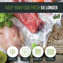 Vacuum Seal Bags, 15 x 18 Large Size, Vacuum Sealer Bags for Vacuum Sealing Food Storage, Freezer Bags, Sous Vide Cooking, or Bulk Save Food Storing, KF1518, 100 Count