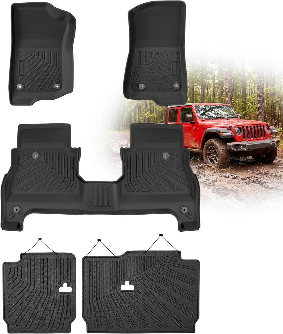 Floor Mat Backrest Liner for Jeep Gladiator JT 2020-2026