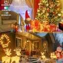 2 Pack String Lights Battery Operated with Timer, 66FT 200 LED Waterproof Battery Twinkle Lights, 8 Modes Fairy Light for Indoor & Outdoor Party Bedroom Porch Tree Christmas Decorations (Warm White)