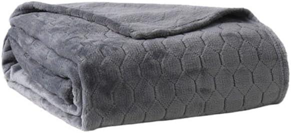 Blanket Soft and Comfortable Portable Shawl Cover Blanket Flannel Coral Fleece Solid Color Thickening Unisex Suitable for All Seasons, 59.05"L x 78.74"W