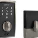 Schlage BE375 CEN 619 Touch Century Deadbolt, Electronic Keyless Entry Lock, Satin Nickel