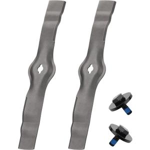 AM130172 Mower Blades Replacement for John Deere GX355,SST16,X324,LT133,LT155, LT160,LT166,LT170,LT180,Select Series Lawn Tractors,Deck Blade Kit Fits 42" Freedom Dedicated Mulching Mower
