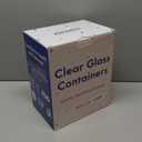 Ziruma Non-Toxic 1.5 cup Glass Food Storage Containers with Lids - Overnight Oats, Plastic Free Meal Prep, Reusable, Airtight, Microwave and Freezer Safe, 4 Pack