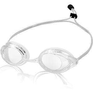 Swim Goggles for Adult Men Women Youth, Bungee Strap Swimming Goggles No Hair Pulling Mirrored/Clear Lens Goggles