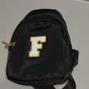 Viverte Birthday Gifts for 7 8 9 10 11 12 13 Year Old Girls Small Initial Sling Bag Cross Body Bag Fanny Pack for Girls (Black)