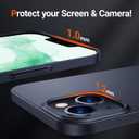 TORRAS Slim Fit for iPhone 13 Mini Case, Ultra-Thin Velvety Touch Secure Grip Case, Scratch-Resistant Slim Hard Plastic iPhone Mini 13 Case Cover,Matte Black