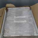 SNSLXH Portable Clear Storage Bins with Lid & Wheels, 24QT Clear Storage Bins with Lid, 4-Tier Plastic Bins with Wheels, Stackable, Magnetic Doors, for Bedroom, Living Room, Office (34.6*14.96*11in)