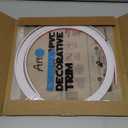 Art3d 20ft Outside Vinyl Corner Trim Peel and Stick for Tile and Wall Edges, Furniture Decoration White