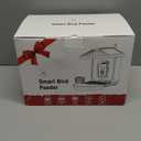 Smart Bird Feeder with Camera Solar Powered,5MP HD AI Identify Bird Species, Real-Time Alert & Weatherproof, Auto Record Videos, Ideal Gift for Christmas, Environmental Friendly,Non-Toxic