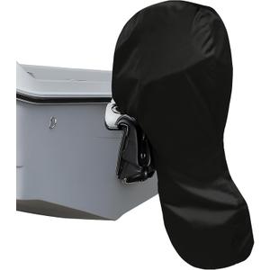 GlckMarine Full Outboard Motor Cover Compatible with Mercury Suzuki Evinrude Yamaha Honda Tohatsu 150-225 HP Boat Engines Heavy Duty Sun Proof Black