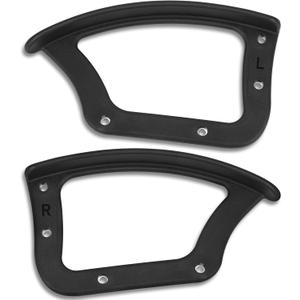 Maitys 2 Pcs Replacement Office Chair Loop Armrest Rings Plastic Office Chair Replacement Parts for Work Desk Gaming Chairs Fit Arm Rest Accessories (Double Side)