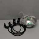 Hamiledyi 4 Pack Wall Mounted Elevated Dog Bowls - Adjustable Height Stainless Steel Raised Food & Water Bowls with Collapsible Stand for Medium & Large Dogs & Cats (M)