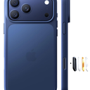 TORRAS for iPhone 17 Pro Case, Beyond MilitaryGrade Protection, Camera Control Button, DIY Buttons, Translucent Matte Slim Thin Shockproof Hard Back AntiScratch case for iPhone 17 Pro, Deep Blue