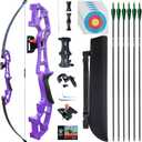 D&Q Bow and Arrow Set for Adults Recurve Bow 30lb 40lb for Beginner to Intermediate Recurve Bows for Adults Beginner Training Practice Target
